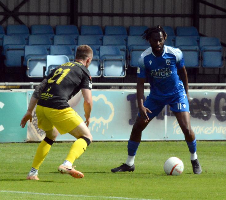 Martell Taylor-Crossdale saw his first half penalty saved